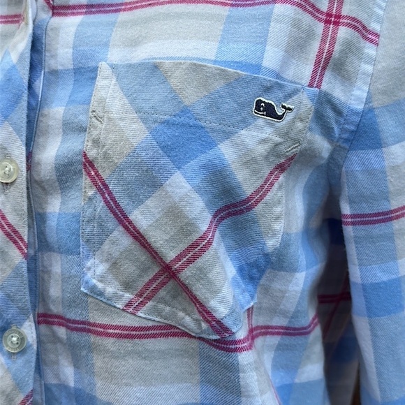 Vineyard Vines Plaid Button Shirt Size 2 - Picture 5 of 11
